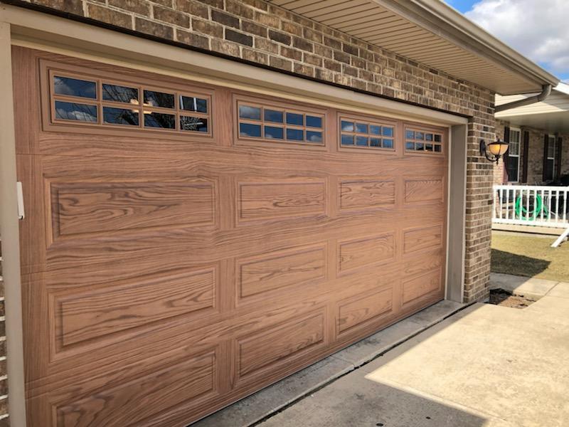 CHI Raised Panel with Accent Woodtone | Residential Installation | Door ...